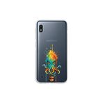Samsung Galaxy A10 ile uyumlu Splash ahtapot tasarımlı şeffaf silikon kılıf