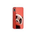 Samsung Galaxy A10 Uyumlu Şeffaf Kılıf 4 Peluş Panda Tasarımlı
