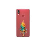 Samsung Galaxy A10s ile uyumlu Splash ahtapot Tasarımlı Slimfit şeffaf silikon kılıf