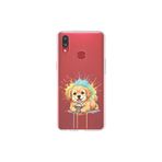 Samsung Galaxy A10s ile Uyumlu Splash Köpek Tasarımlı Slimfit Şeffaf Silikon Kılıf
