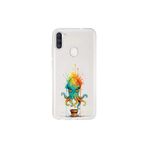 Samsung Galaxy A11 ile uyumlu Splash ahtapot Tasarımlı Slimfit şeffaf silikon kılıf
