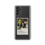 Samsung Galaxy A13 ile Uyumlu Shrek Poster Tasarım Baskılı Şeffaf Kılıf