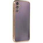 Samsung Galaxy A14 4g Kılıf Lensli Silikon - Gold - Renkli