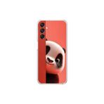 Samsung Galaxy A14 Uyumlu Şeffaf Kılıf 4 Peluş Panda Tasarımlı