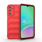 Samsung Galaxy A15 İle Uyumlu Kılıf Esnek TPU Oyuklu Arka Yüzey Tasarımlı Etnik Silikon Kapak 32591 Kırmızı