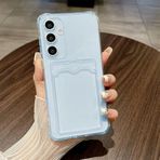 Samsung Galaxy A17 İle Uyumlu Anti shock kartlık kılıf (mavi)