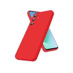 Samsung Galaxy A17 Uyumlu Nano İçi Kadife Silikon Kılıf Kırmızı