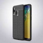 Samsung Galaxy A20 Kılıf Focus Derili Kamera Korumalı Silikon Kılıf