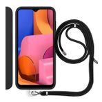 Samsung Galaxy A20S (A207F) Ip Askılı Silikon Kılıf Siyah
