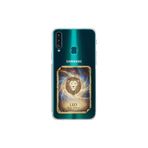 Samsung Galaxy A20S ile Uyumlu Burç Kartları Aslan Tasarımlı Şeffaf Silikon Kılıf