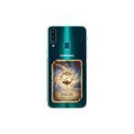 Samsung Galaxy A20S ile Uyumlu Burç Kartları Balık Tasarımlı Şeffaf Silikon Kılıf