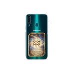 Samsung Galaxy A20S ile Uyumlu Burç Kartları Kova Tasarımlı Şeffaf Silikon Kılıf