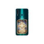 Samsung Galaxy A20S ile Uyumlu Burç Kartları Terazi Tasarımlı Şeffaf Silikon Kılıf
