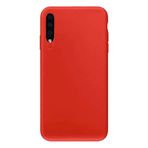 Samsung Galaxy A20s İle Uyumlu Kılıf Kamera Korumalı Silikon Rubber Arka Kapak Kırmızı