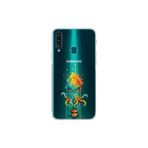 Samsung Galaxy A20S ile uyumlu Splash ahtapot tasarımlı şeffaf silikon kılıf