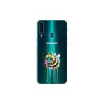 Samsung Galaxy A20S ile uyumlu Splash arı tasarımlı şeffaf silikon kılıf