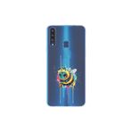 Samsung Galaxy A20S ile uyumlu Splash arı Tasarımlı Slimfit şeffaf silikon kılıf