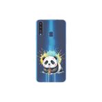 Samsung Galaxy A20S ile Uyumlu Splash Panda Tasarımlı Slimfit Şeffaf Silikon Kılıf