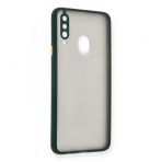 Samsung Galaxy A20S Kılıf Arkası Buzlu Montreal Silikon Kapak