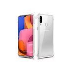 Samsung Galaxy A20s Uyumlu Darbeye Dayanıklı Köşe Korumalı Kılıf Anti Şok Şeffaf Kapak