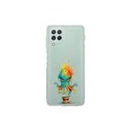 Samsung Galaxy A22 ile uyumlu Splash ahtapot tasarımlı şeffaf silikon kılıf