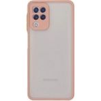 Samsung Galaxy A22 Kılıf Montreal Silikon Kapak - Pembe - 1 - Renkli