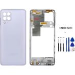 Samsung Galaxy A22 - Sm-A225f 4G Full Kasa Arka Kapak Takim Mor - Tamır Setı