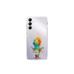 Samsung Galaxy A24 ile uyumlu Splash ahtapot tasarımlı şeffaf silikon kılıf