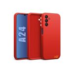 Samsung Galaxy A24 Kılıf Kamera Korumalı Lansman Kadife Iç Yüzeyli (şık Tasarım) Silikon Kapak