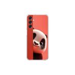 Samsung Galaxy A24 Uyumlu Şeffaf Kılıf 4 Peluş Panda Tasarımlı