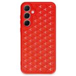Samsung Galaxy A25 5G Kılıf Petek Silikon Kapak - Kırmızı-(5796)