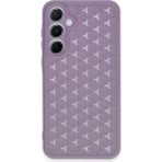 Samsung Galaxy A25 5g Kılıf Petek Silikon Kapak - Lila - 1 - Renkli