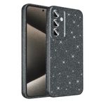 Samsung Galaxy A25 ile uyumlu Kılıf Simli Silikon Lüks Kapak Gri