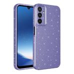 Samsung Galaxy A25 ile uyumlu Kılıf Simli Silikon Lüks Kapak Mor