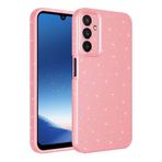 Samsung Galaxy A25 ile uyumlu Kılıf Simli Silikon Lüks Kapak Pembe