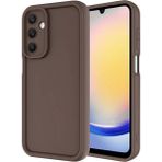 Samsung Galaxy A25 Kılıf Esnek Ve Yumuşak Dokulu Telefonu Çizmeyen Soft Silikon Kapak Royal Case/ananas Kahverengi