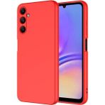 Samsung Galaxy A25 Kılıf Kadife Lansman Soft Yumuşak Liquid Silikon Kamera Korumalı Kapak Kilif - Kırmızı - GLX A25
