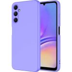 Samsung Galaxy A25 Kılıf Kadife Lansman Soft Yumuşak Liquid Silikon Kamera Korumalı Kapak Kilif - Lila - GLX A25
