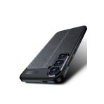 Samsung Galaxy A25 Kılıf Kamera Korumalı Deri Dokulu Görünümlü Yumuşak Silikon Premium Soft Kapak