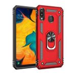 Samsung Galaxy A30 (A305F) Yüzüklü Tank Kılıf Bordo