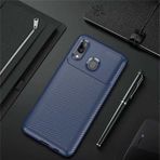 Samsung Galaxy A30 Kılıf Focus Karbon Kamera Korumalı Silikon Kılıf