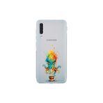 Samsung Galaxy A30S ile uyumlu Splash ahtapot tasarımlı şeffaf silikon kılıf
