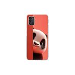 Samsung Galaxy A31 Uyumlu Şeffaf Kılıf 4 Peluş Panda Tasarımlı