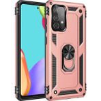 Samsung Galaxy A32 Kılıf Sofya Yüzüklü Silikon Kapak - Rose - 1 - Renkli