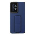 Samsung Galaxy A33 5G Kılıf Mega Standlı Silikon - Mavi-(5796)