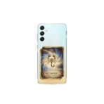Samsung Galaxy A34 ile Uyumlu Burç Kartları Akrep Tasarımlı Şeffaf Silikon Kılıf