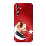 Samsung Galaxy A34 Uyumlu Silikon Kılıf Bayrak Ve Mustafa Kemal Atatürk