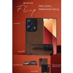 Samsung Galaxy A35 5G Kılıf Flip Cover - Koyu Yeşil