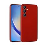 Samsung Galaxy A35 İle Uyumlu Kılıf Premier Silikon Kapak 30973 Kırmızı