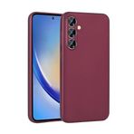 Samsung Galaxy A35 İle Uyumlu Kılıf Premier Silikon Kapak 30973 Mürdüm